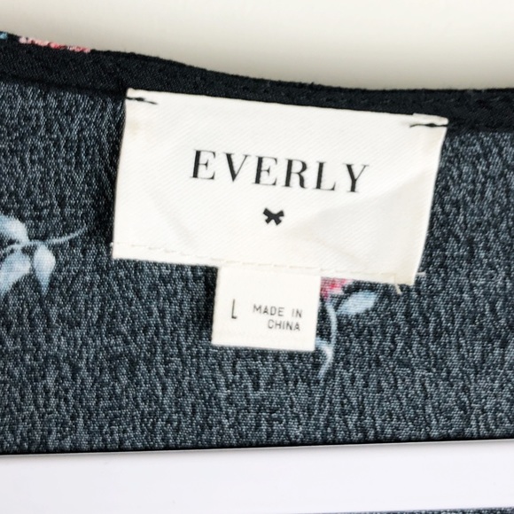 EVERLY✨Boho Floral Midi Dress sz L - Picture 3 of 8